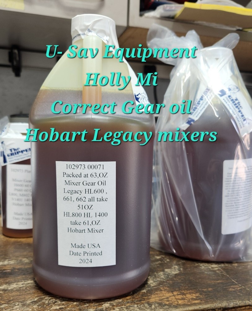 Hobart Mixer Oil HL800/1400 Transmission Oil Direct Replacement