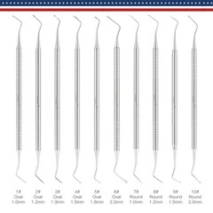Dental Spoon Excavator Double Ended Restorative Surgical Instruments
