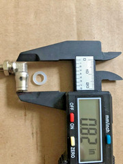Fitting quick disconnect 90degrees,M6x1 thread,4MM (5/32).Good for any media.