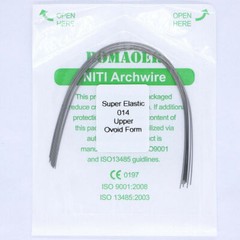 5-200×Dental Orthodontic Super Elastic Niti Round 014 Upper Arch Wire Ovoid Form
