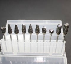 10 PCS Tungsten Carbide Dental Acrylic Bur Drill 2.35mm For Dremel Rotary Tool