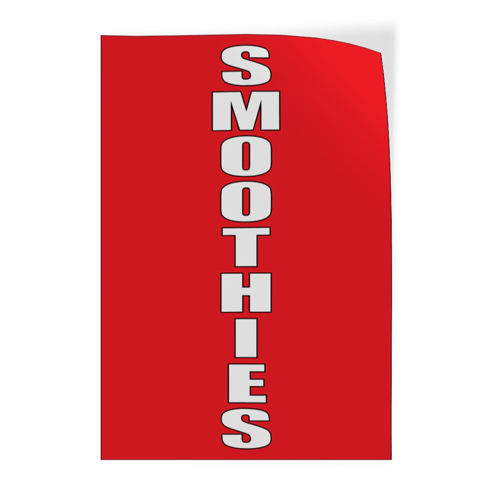 Door Decals Vertical Vinyl Stickers Multiple Sizes Smoothies D Industrial Vinyl