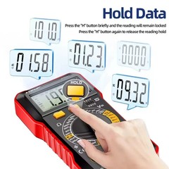 Digital Multimeter LCD Voltmeter Ammeter Ohmmeter Volt AC DC Tester Leads Meters