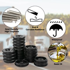 (20) Dexter EZ Lube TYPE Trailer Camper RV Rubber Grease Plug Axle Hub Dust Cap