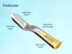 Artman Instruments Minnesota Cheek Retractor – Gold Plated Surgical Tool