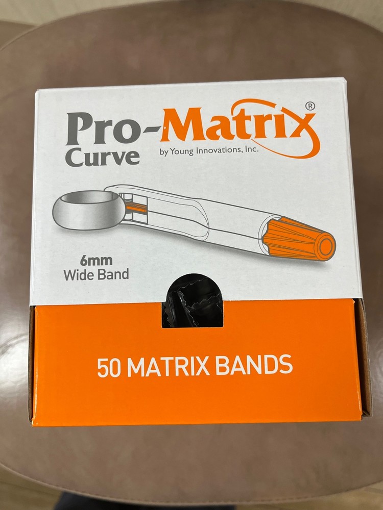 MEDICOM PRO-MATRIX CURVED MATRIX BAND 6MM WIDE, 50/PKG