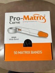 MEDICOM PRO-MATRIX CURVED MATRIX BAND 6MM WIDE, 50/PKG