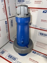HUBBELL HBL560P9W 60A 120/208VAC PIN&SLEEVE PLUG 4P5W W/BUSHING *USED* ⚡️💥🔥
