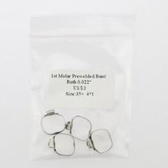 Orthodontic Pre-Welded 1st Molar Bands Roth .022 Buccal Tube Single 29-43+