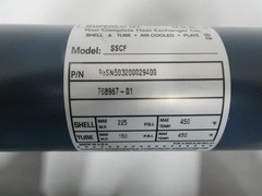 Itt Standard SSCF %SN503200029400 Shell And Tube Heat Exchanger