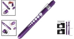 Portable Aluminum Medical LED Penlight with Pupil Gauge for Nurses & Doctors