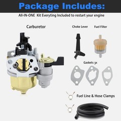 Carburetor Assembly For YardMax YT4565 208cc Rear Line Tiller B&S Powered
