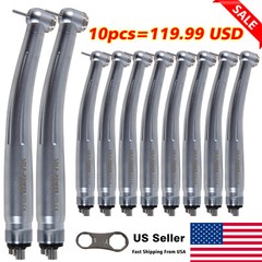 1-10* NSK Style Dental High Speed Handpiece Push Button 4 Hole / Rotor USA