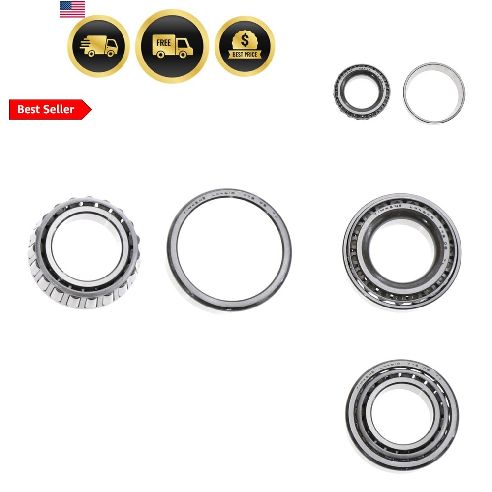 L44649/L44610 Tapered Roller Bearing Cone and Cup Set, Steel, Inch, 1.0625″ I…