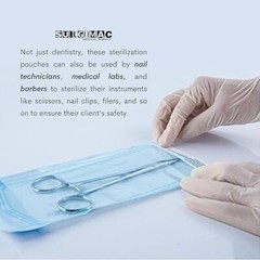 3.5″ x 5.25″ Self Sterilization Pouches for Dental Offices, Autoclave Sterili…