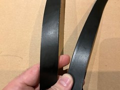PILTZ Quality Black Leather Straps -High Grade 3/16 thick English Bridle Leather