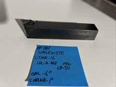 valenite LTMR-16 indexible carbide lathe toolholder 6”OAL 1”Shank Turning Thread