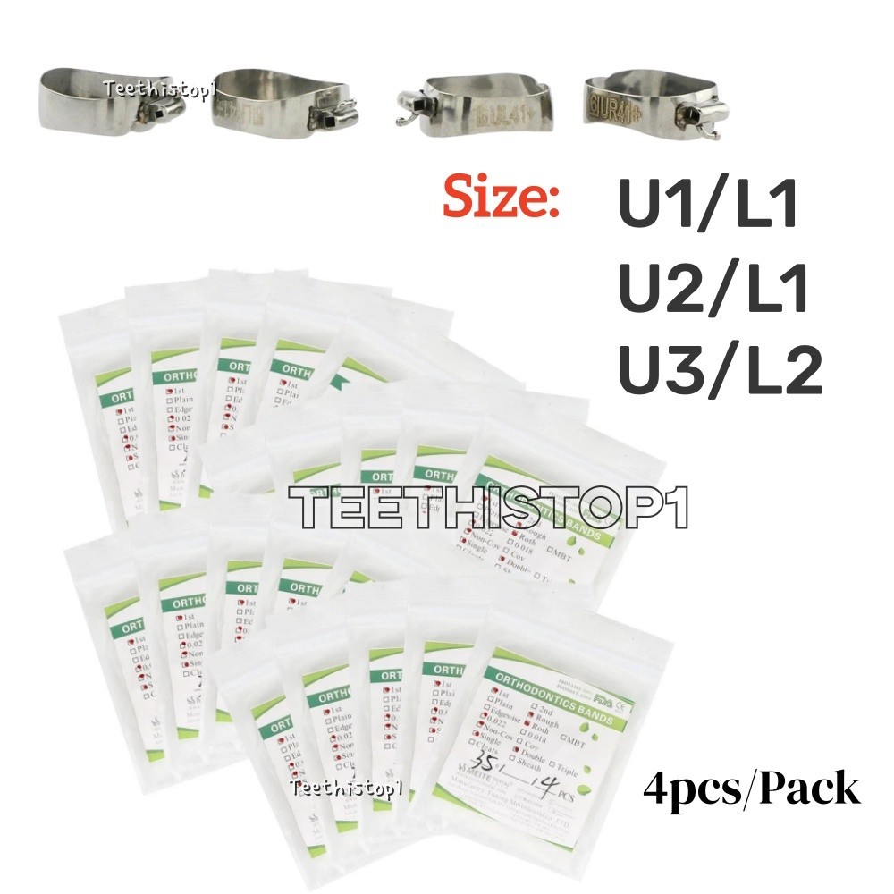 Dental Orthodontic Prewelded Molar Bands Buccal Tubes Roth 022 1st Molar 29-43+