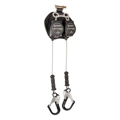 SafeWaze SW8008-11LE-RBHALUDL Latitude Edge 11ft Dual Cable SRL Alu Rebar