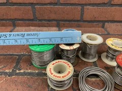 VINTAGE Solder Spools Tin Lead Mixed Lot over 4 pounds