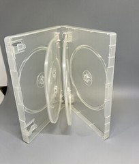 2 PCS TOP QUALITY 27MM MULTI 6 DISC DVD CASE, BOOKLET CLIP, SUPER CLEAR, BQJ6