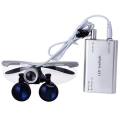 3.5X Dental Surgical Loupes Portable LED Head Light 420mm Medical Glasses Loupe