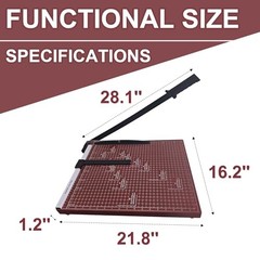 18 Inch Guillotine Paper Cutter Heavy Duty Professional Trimmer for Cardstock 12