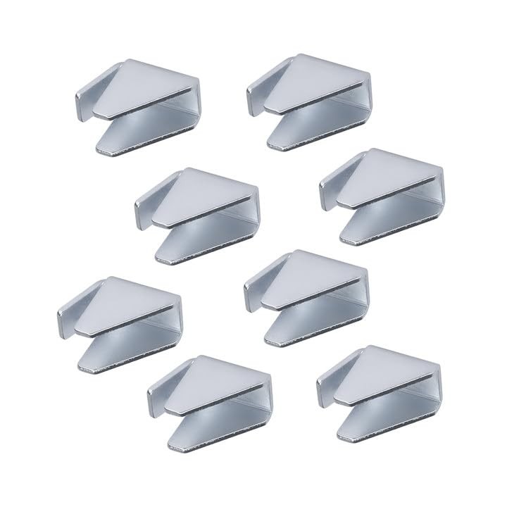 Metal Cabinet Shelf Clips for Husky Garage – Removable 8 Pack, Sliver
