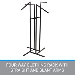 SSWBasics Versatile T Shirt Display Rack – Adjustable Height Clothing Display