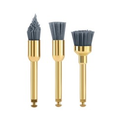 Dental Prophy Polishing Brush Flat/Sharp/Bowl Shape RA Silicon Carbide Brushes