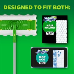 Swiffer Hair Magnet Deluxe Starter Kit, 1 pole, 6 Dry & 2 Wet Cloths