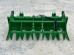 Proworks 72″ Root Rake Clam Grapple Attachment John Deere Compact Tractor Loader