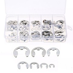 120PCS Assorted M1.5 – M10 Stainless E Clips C Circlip Retaining Snap Ring