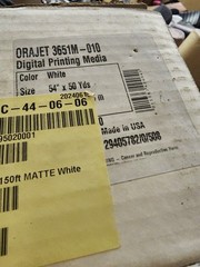 ORAFOL 3651 ORAJET Digital Printing Media 54″X50″Yds White 36510M-010