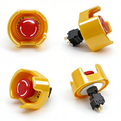 16mm 1NO1NC/2NO2NC/3NO 3NC Plastic Emergency Stop Red Push Button Switch CE,RoHS