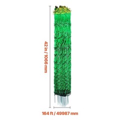 Electric Netting Fence Kit Sheep Fencing 42″H x 164’L with Posts Spikes