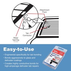 Rear Window Defroster Defogger Tab Bonding Repair Kit – Large 2000