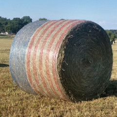 48″ x 9840′ Bale Tuff Freedom USA Flag Net Wrap, Bale Wrap, Hay Baling