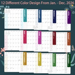 2 Years Monthly Planner 2026-2027, Jan 2026 – Dec 2027. 3.8″ x 6.3″ Pocket Calen