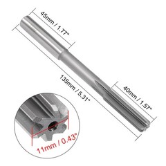 11mm Chucking Reamer HSS H7 6 Straight Flute for Machines Milling Cutter Tool