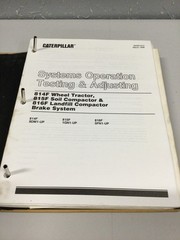 CAT Caterpillar 814F 815F 816F SERVICE SHOP REPAIR MANUAL COMPACTOR 9DM 1GN 5FN