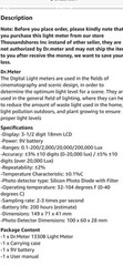 Digital Illuminance/light Meter LX1330B 0-200,000 Luxmeter