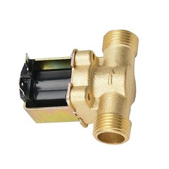 DC12V 1/2 Inch Brass Electric Solenoid Valve Normally Closed For Water 0.8Mpa