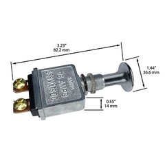 Heavy Duty 75A Push Pull Switch 6-28V DC 12 Volt 75A SPST 2 Position On-Off