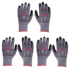 Safety Work Gloves MicroFoam Nitrile Coated Foam Gloves S-Size × 3 Pairs
