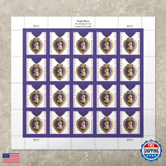United States Postal Service Purple Heart Medal 2019 2 Sheets Of 20 Patriotic