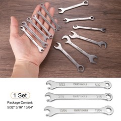 Thin Combination Wrench Set 5/32″ 3/16″ 13/64″ with 12 Point Ended