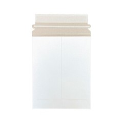 25 PK 7×9 Photo Decal Document Flat Cardboard White Envelope Mailer Self Seal