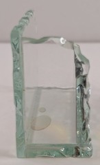 Eagle Bird Wildlife Art Glass Desktop Business Card Holder Joan Baker Retired
