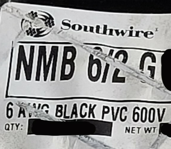 Southwire 6/2C w/ground Romex SIMpull Residential Building Wire Cable NM-B/10ft
